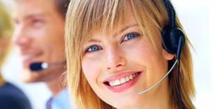 Picture of one of ourfriendly customer services agents, ready to help.